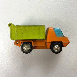 Vintage Playart Dump Truck Yellow Made In Hong Kong